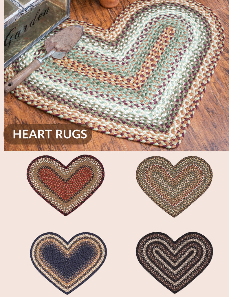 Braided Rugs - Hearts