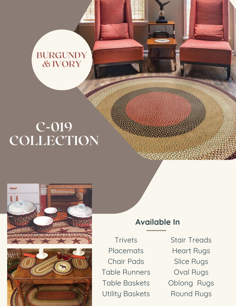 C-019 Burgundy/Mustard Collection
