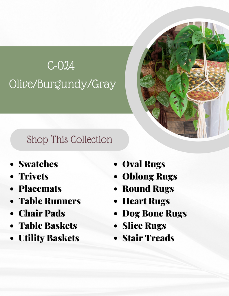 C-024 Olive/Burgundy/Gray