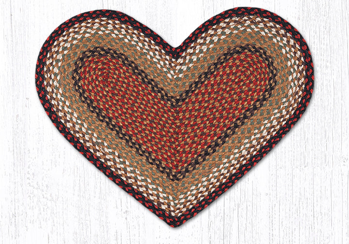 C-019 Burgundy/Mustard Braided Rug