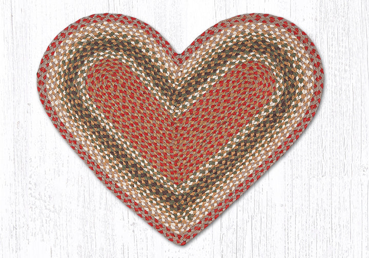 C-024 Olive/Burgundy/Gray Braided Rug