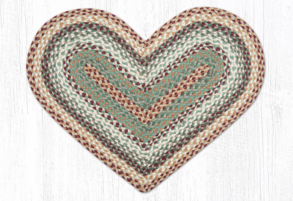 C-413 Buttermilk/Cranberry Braided Rug