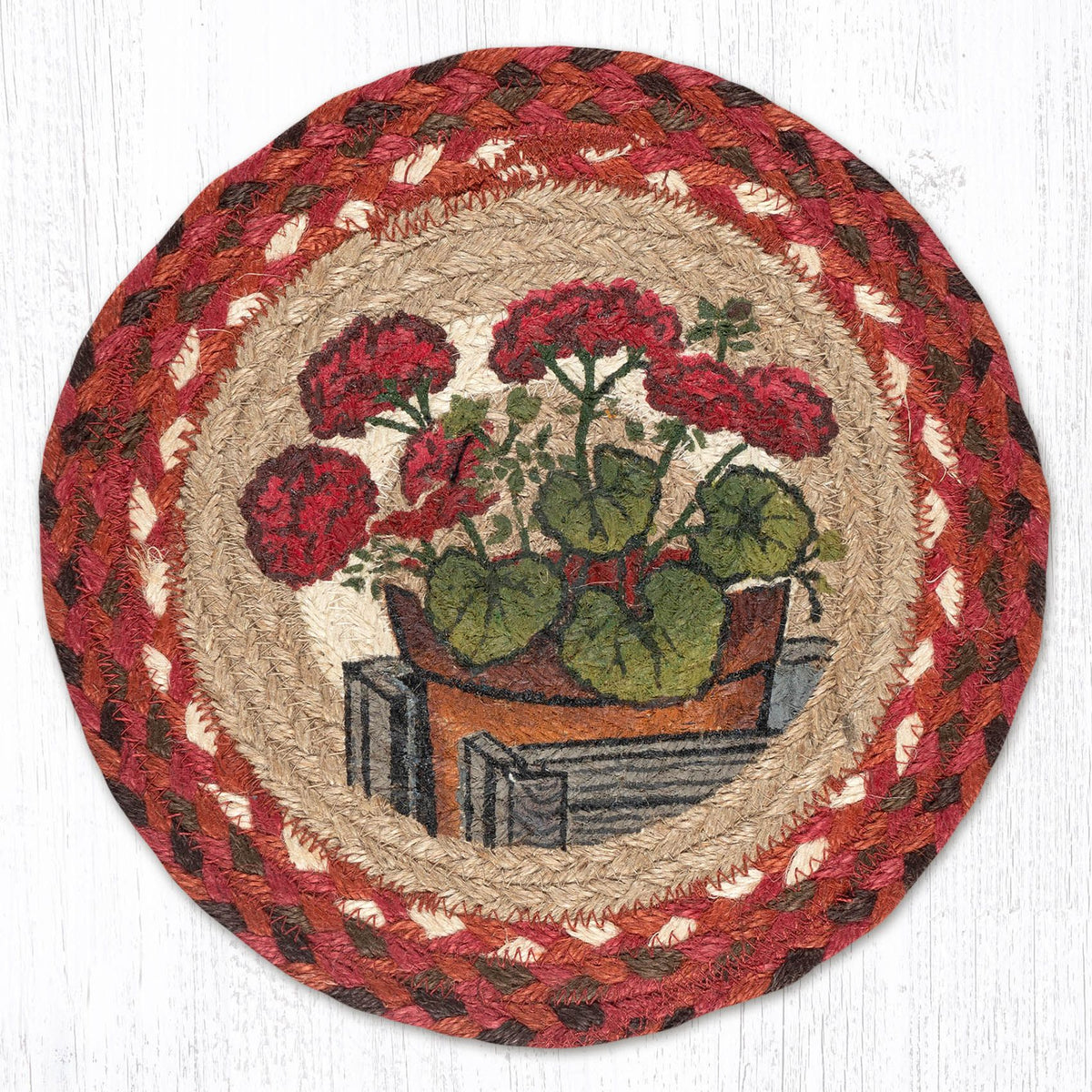 MSPR-309 Garden Geranium Trivet – Earth Rugs