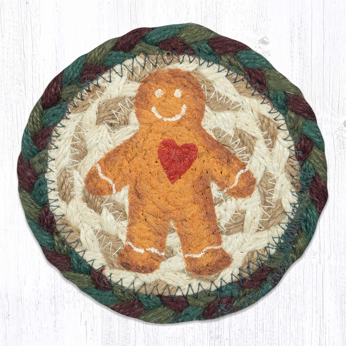 IC-508 Gingerbread Man Coaster – Earth Rugs