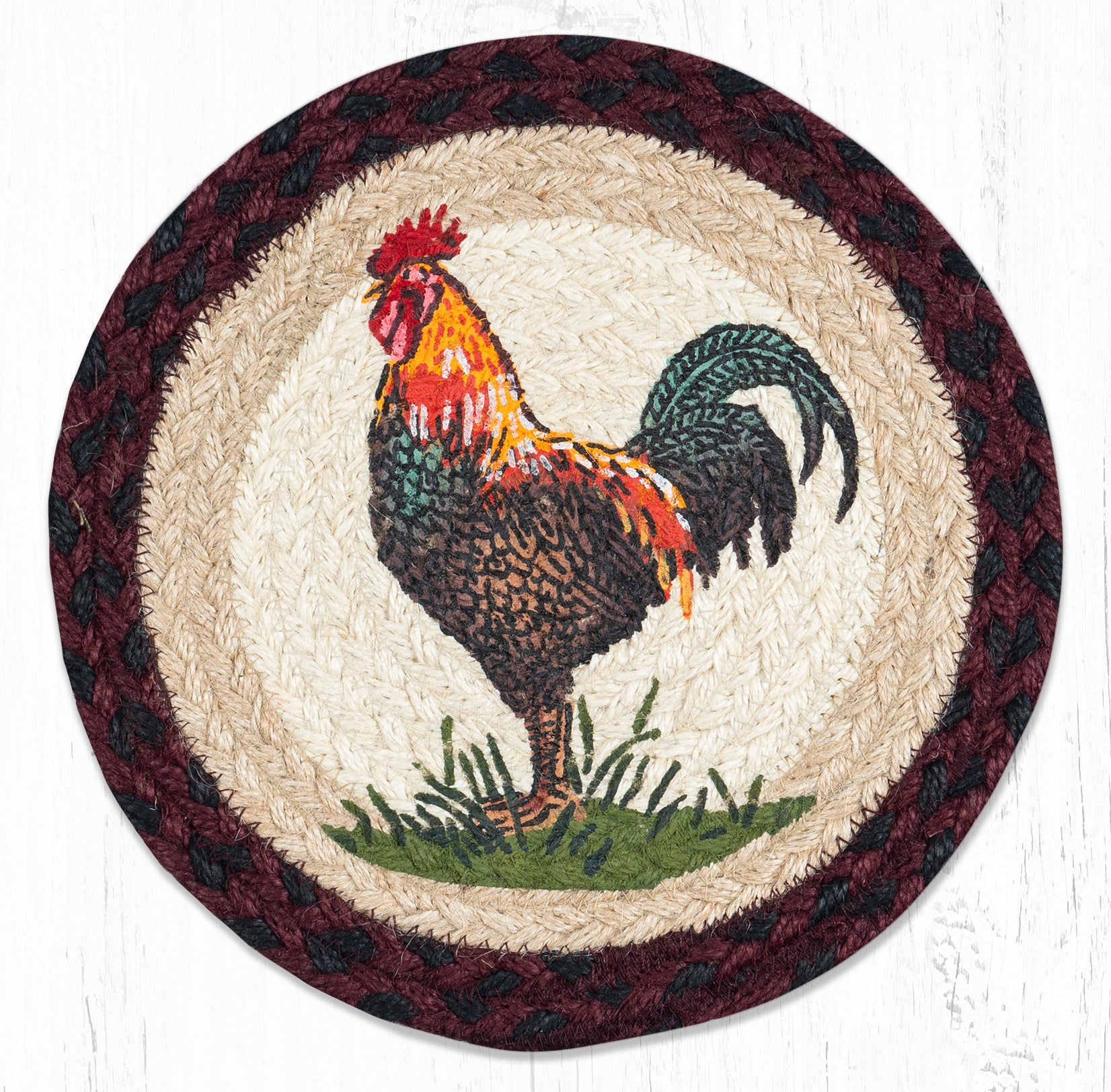 MSPR-471 Rustic Rooster Trivet – Earth Rugs